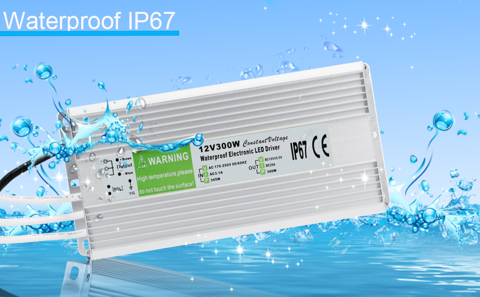 Waterproof IP67 Power Supply 12V Transformer Adapter 09