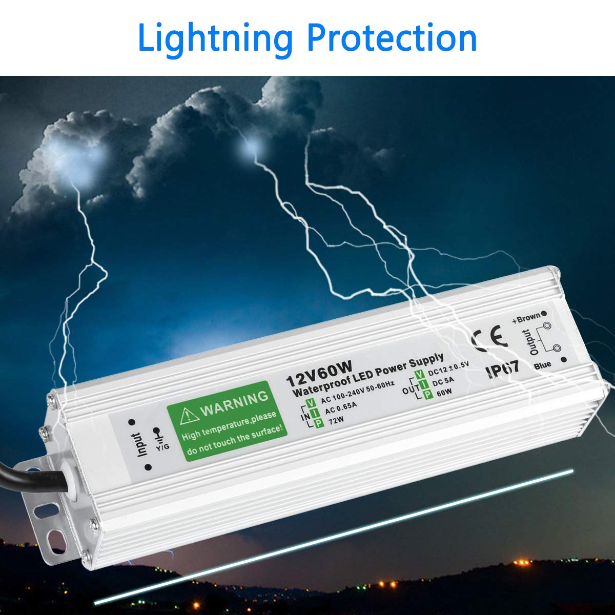 Waterproof Power Supply 12V 60W 01