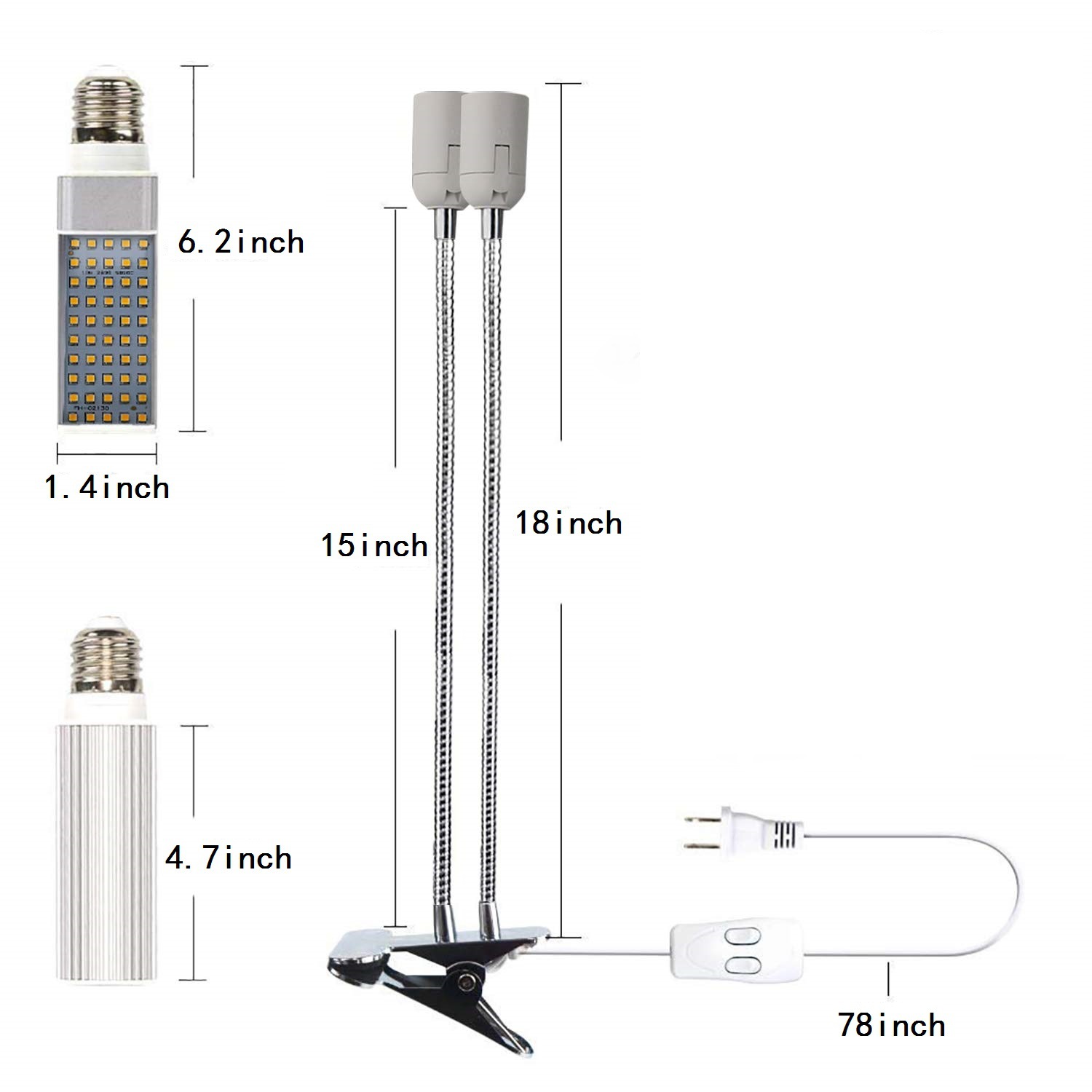 LED grow light 45w